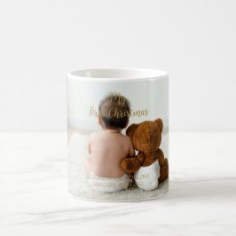 Caneca De Café Foto de Bebê Personalizada Meu Primeiro Script Dou