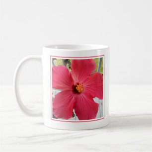 Caneca De Café Foto de Bíblia de Flor Rosa Hibiscus Verso Filha
