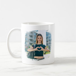 Caneca De Café Foto de Borda Grunge Moderna