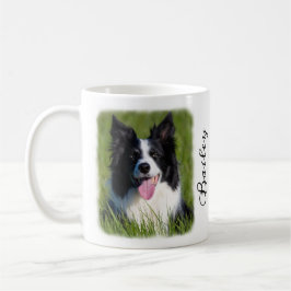 Caneca De Café Foto de Cachorro com Nome Personalizado e Cotação 