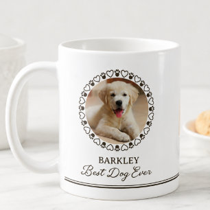 Caneca De Café Foto de cachorro de estimação personalizada fofa