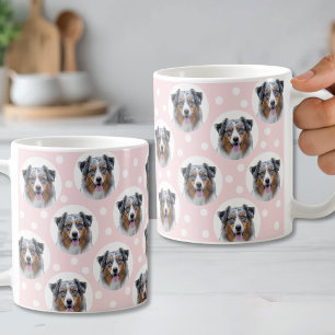 Caneca De Café Foto de Cachorro Personalizada com Rosto de Pet