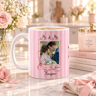 Caneca De Café Foto de casamento de Sr. e Sra. Coquette