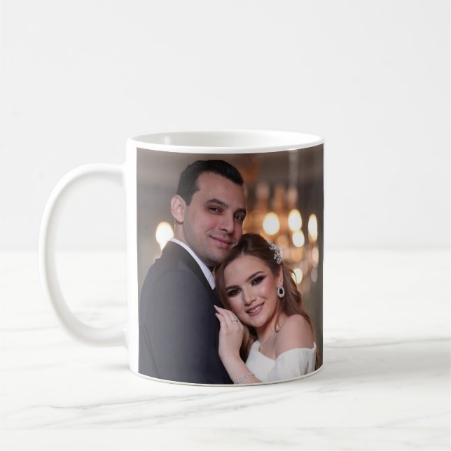 CANECA DE CAFÉ FOTO DE CASAMENTO PERSONALIZADO (Esquerda)