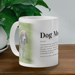 Caneca De Café Foto de Definição de Mãe de Cachorro Engraçado