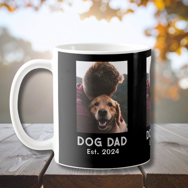 Caneca De Café Foto de Dog Dad Estabelecido (Criador carregado)