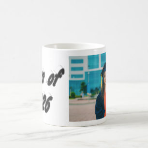 Caneca De Café Foto de formatura da turma de 2026 com tipografia