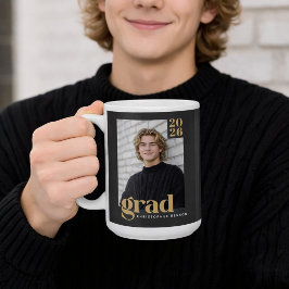 Caneca De Café Foto de Formatura da Turma Personalizada de 2026