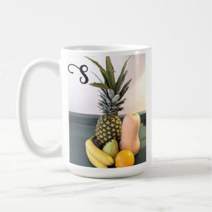 Caneca De Café Foto de Fruta com Bíblia Verso Personalizado Inici