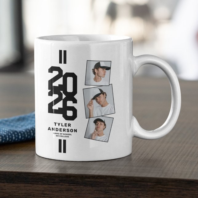 Caneca De Café Foto De Graduação Athletic 2025 (Criador carregado)