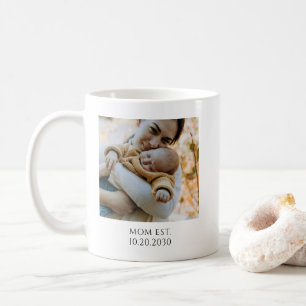 Caneca De Café Foto de Mãe Personalizada Estabelecida