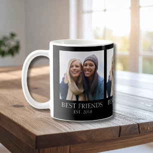 Caneca De Café Foto de Melhores Amigos Estabelecidos