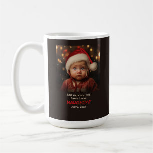 Caneca De Café Foto de Natal da Lista Maldita de Meninos