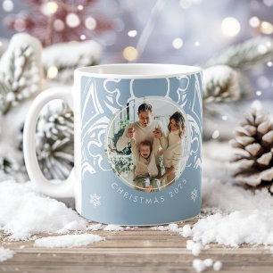 Caneca De Café Foto de Natal de Conto de Fadas de Inverno Gótico