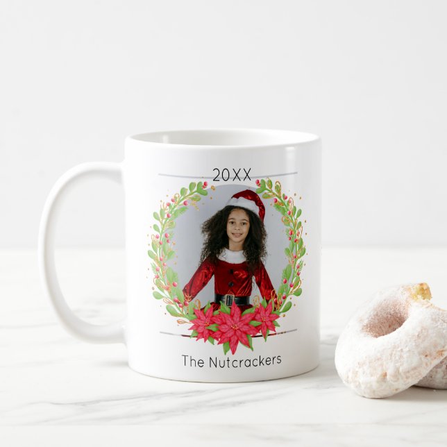 Caneca De Café Foto de Natal de Nutcracker (Com Donut)