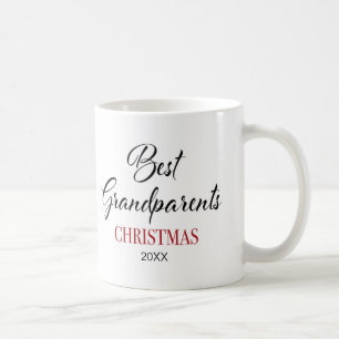 Caneca De Café Foto de Natal dos Melhores Avós - Mug de Café