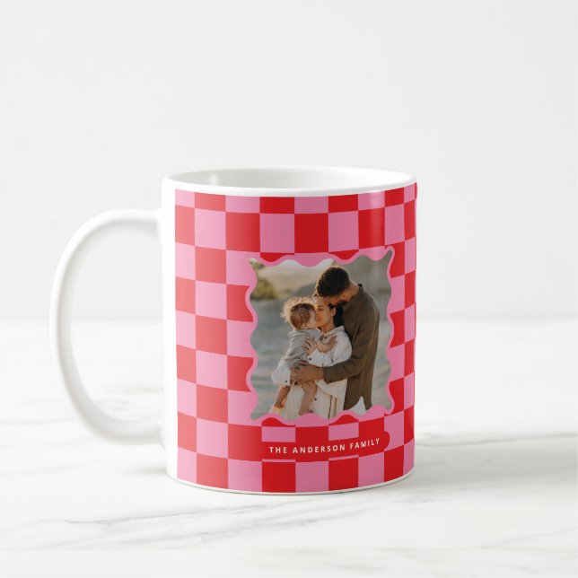 Caneca De Café Foto de Natal mínima do controlo moderno das ondas (Esquerda)