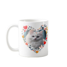 Foto de Pet Personalizada em Forma de Coração Flor