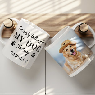 Caneca De Café Foto de Pet Personalizada Engraçada que só estou a