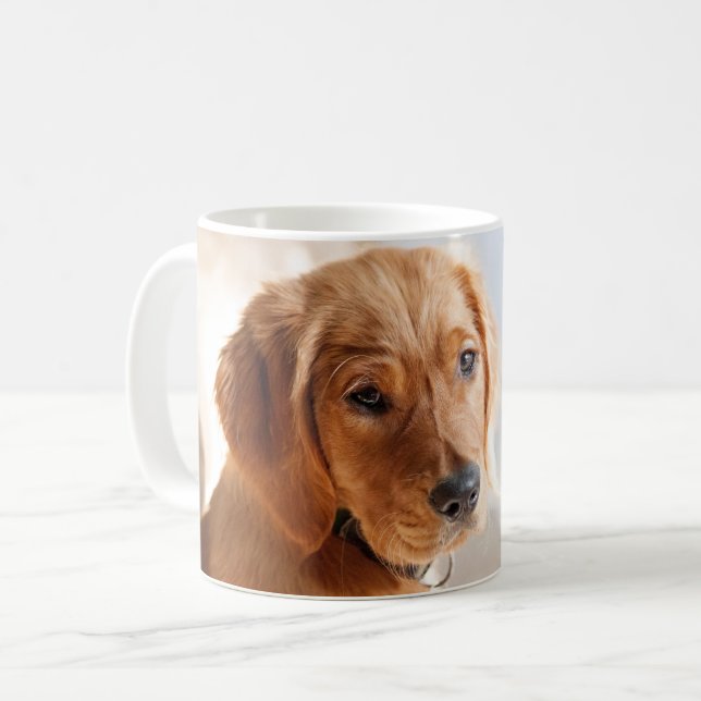Caneca De Café Foto de Pet Personalizado (Frente Esquerda)