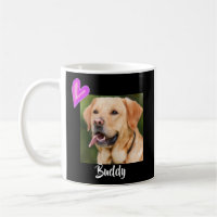 Foto de Pet Preto Moderno Mug Personaliza Cão Gato