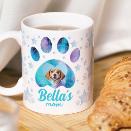 Caneca De Café Foto de presente personalizada Cachorro Azul