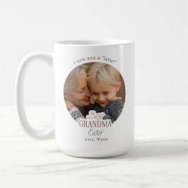 Caneca De Café Foto de Texto Personalizado Melhor Avó de Todos os