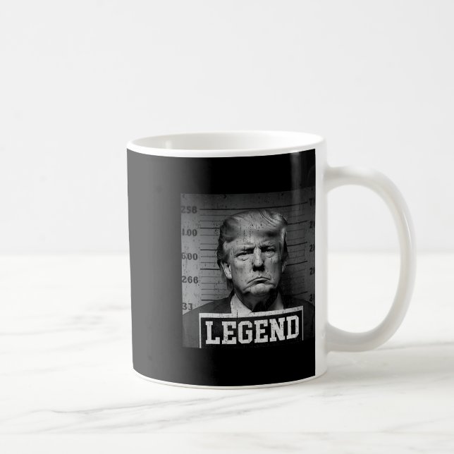 Caneca De Café Foto de Trump para ficha criminal (Direita)
