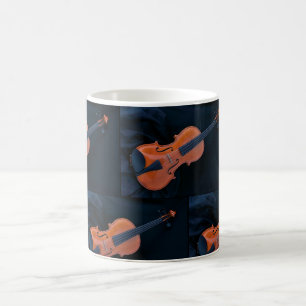 Caneca De Café Foto de Violino em Closeup