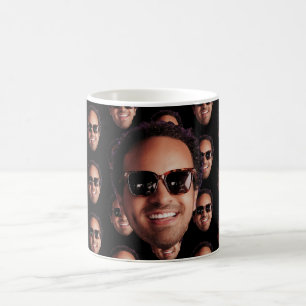 Caneca De Café Foto Divertida de Rosto Personalizada