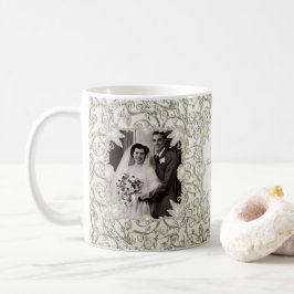 Caneca De Café Foto do aniversário de casamento da pérola