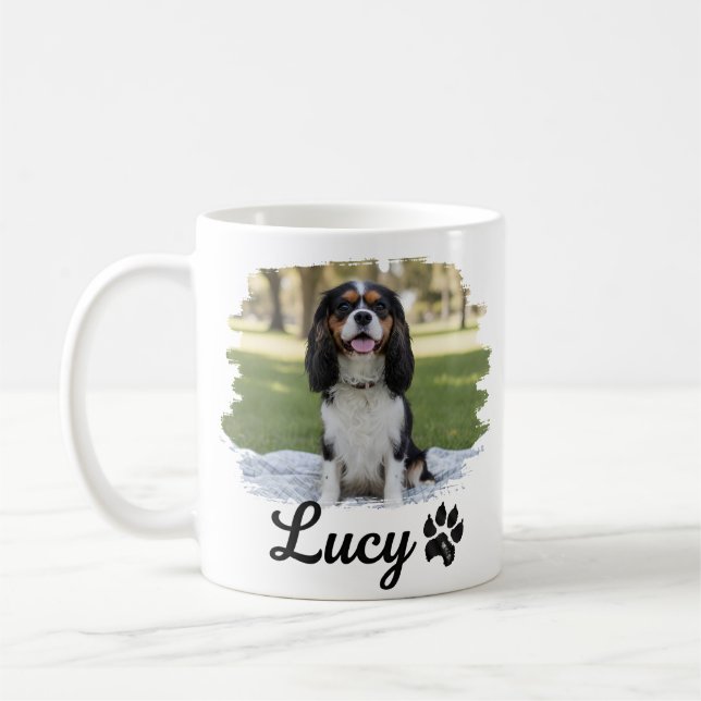 Caneca De Café Foto do Cavalier King Charles Spaniel (Esquerda)