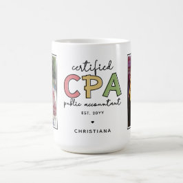 Caneca De Café Foto do Contador Público Certificado CPA Personali