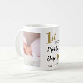 Caneca De Café Foto do feliz primeiro Dia de as mães 2