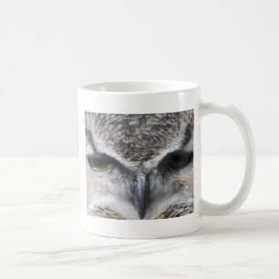 Caneca De Café Foto do Grande Raptor de Olhos de Coruja