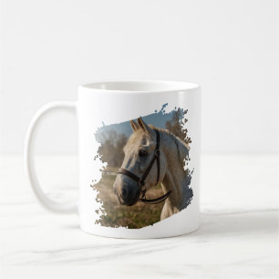 Caneca De Café Foto do Lover do Cavalo Personalizado da Tendência