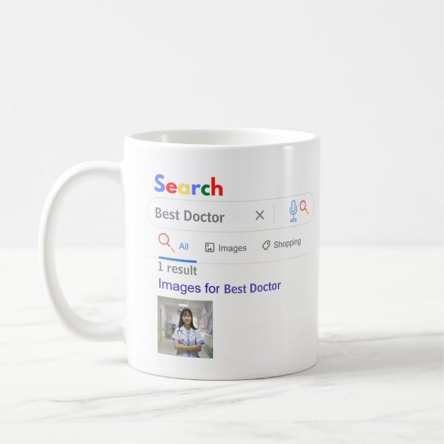 Caneca De Café FOTO DO MÉDICO GIft FUNNY O MELHOR Mecanismo de Pe (Esquerda)