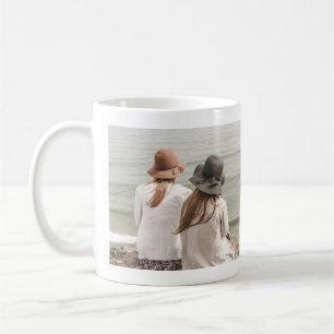 Caneca De Café Foto do melhor amigo moderno minimalista