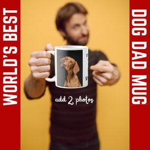 Caneca De Café Foto do Melhor Pai de Cachorro do Mundo - Paw 2