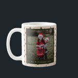 Caneca De Café Foto do Nome Personalizado de Árvores de Natal Ver<br><div class="desc">Árvores de Natal Verdes na Floresta Russa Nome Personalizado Coffee Feriado Mug</div>