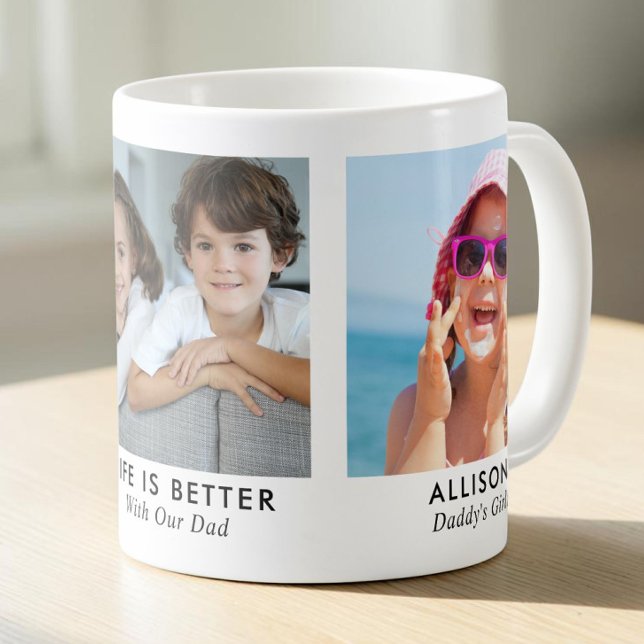 Caneca De Café Foto do Papai 3 (Dad 3 Photo Coffee Mug
)