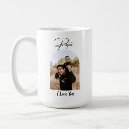 Caneca De Café Foto do Papai Eu Te Amo