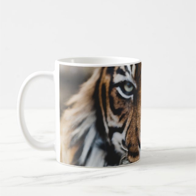 CANECA DE CAFÉ FOTO DO ROSTO DE TIGER (Esquerda)