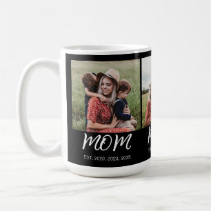 Caneca De Café Foto do Script Black 3 Estabelecido Pela Mãe