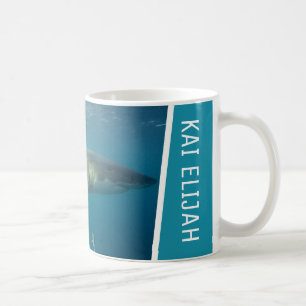 Caneca De Café Foto do Shark Branco do excelente