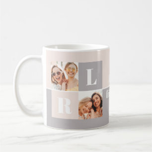 Caneca De Café Foto dos melhores amigos modernos