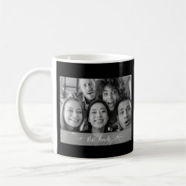 Caneca De Café Foto dos melhores amigos preto e branco