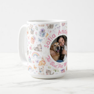 Caneca De Café Foto e Nome Personalizados para Amantes de Animais