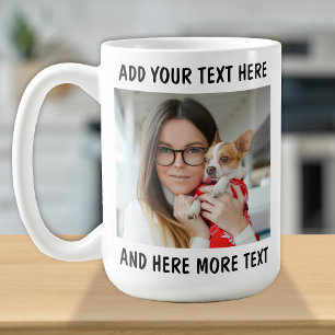 Caneca De Café Foto e Texto ou Nome Personalizado