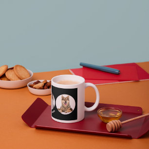 Caneca De Café Foto e Texto Personalizados de Animal de Estimação